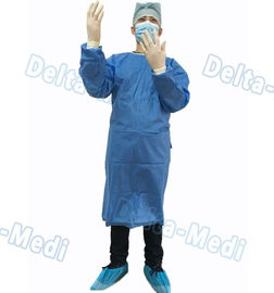 Vestido quirúrgico disponible azul, vestido del cirujano de SMS con las toallas de mano
