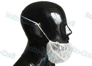 Cubierta quirúrgica elástico blanca disponible de la barba, red disponible de la barba de 10gsm PP