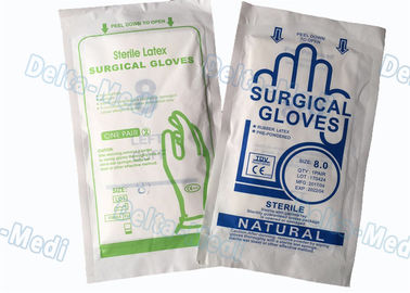 Guantes quirúrgicos disponibles del hospital médico, guantes quirúrgicos estéril suaves