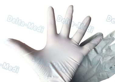 Guantes quirúrgicos disponibles durables, guantes blancos del examen del látex del color