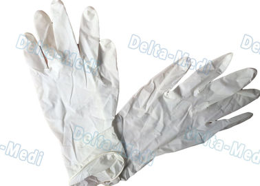 Guantes quirúrgicos disponibles durables, guantes blancos del examen del látex del color