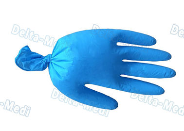 Guantes libres del vinilo del polvo médico, resistencia de desgaste disponible azul de los guantes del vinilo