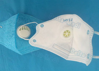 Mascarilla disponible del polvo azul del gancho N95 con la contaminación anti de la válvula