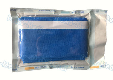 El paciente disponible de la prenda impermeable de la operación quirúrgica cubre el color azul 90 los x 90cm