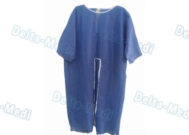 Los vestidos pacientes disponibles de la manga corta cómoda, aislamiento azul visten la certificación del CE