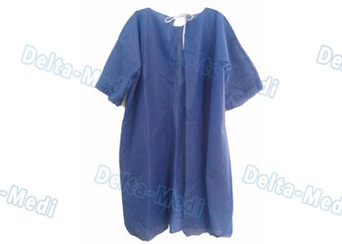 Los vestidos pacientes disponibles de la manga corta cómoda, aislamiento azul visten la certificación del CE