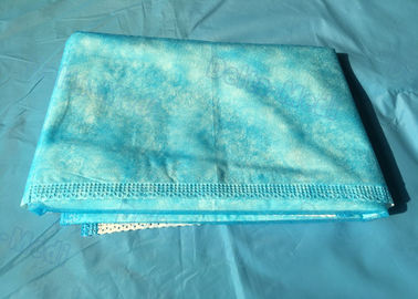 Color azul de las sábanas disponibles ultrasónicas de la costura con la buena afinidad de la piel, impermeable, uso del examen