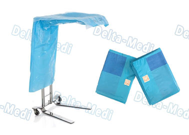 Cubierta de tabla plástica quirúrgica reforzada de la hoja de Mayo de la cubierta médica del soporte