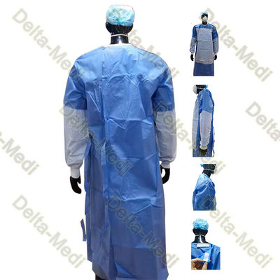 vestidos quirúrgicos estéril disponibles no tejidos reforzados en las mangas y el pecho