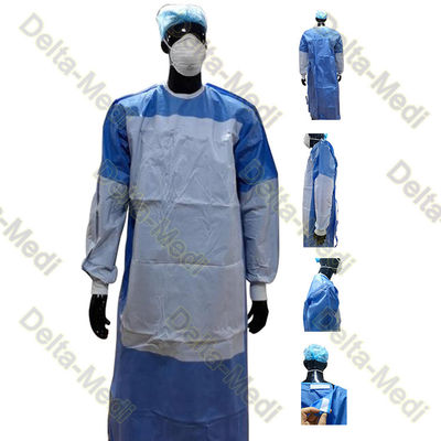 vestidos quirúrgicos estéril disponibles no tejidos reforzados en las mangas y el pecho
