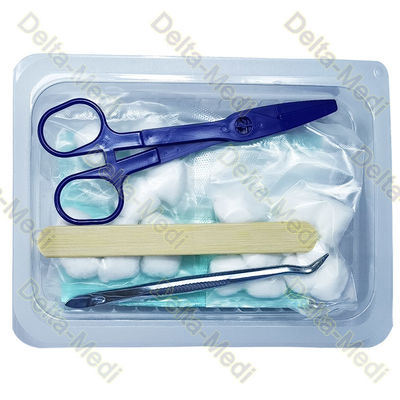 Depresor de lengua oral de la bola de algodón de los guantes del babero de Kit Disposable Surgical Kits With del cuidado