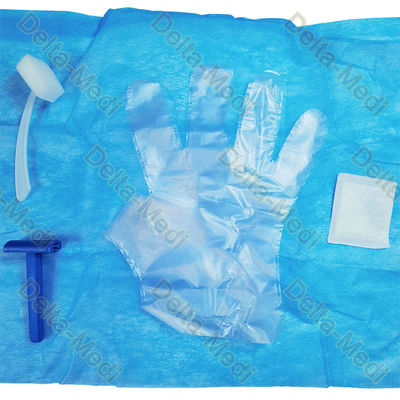 paquete estéril de la preparación de la piel con los guantes Gauze Disinfectant Brush de la toalla del cuchillo