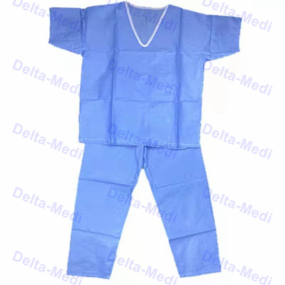 Manga corta no estéril no tejida protectora de la seguridad paciente disponible del vestido