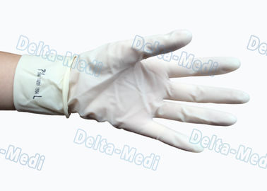 Color blanco libre del látex del polvo quirúrgico disponible estéril de los guantes para el hospital