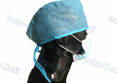 Lazos en prueba quirúrgica disponible del polvo de los casquillos de los PP del azul trasero con el hilo de costura