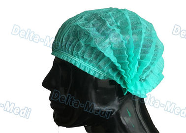 Sola toca disponible elástico verde, el doctor Bouffant Disposable Hair Cover