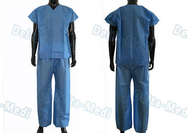 Sobre la costura de la cerradura disponible friegue los trajes, azul de encargo del tamaño friegan el traje