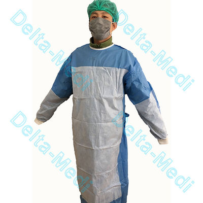 Vestido quirúrgico disponible reforzado polivinílico de SMS SMMS