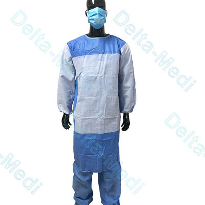 Vestido quirúrgico disponible reforzado polivinílico de SMS SMMS