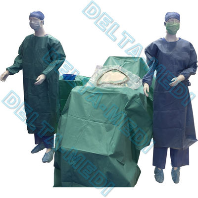 SBPP+PE/SMS reforzados/SMMS/SMMMS/SMF 20g - esterilización quirúrgica de encargo cesariana de los paquetes ETO de la C-sección 60g