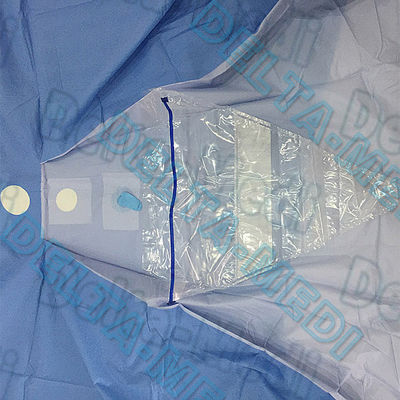 Quirúrgico estéril disponible azul marino de SBPP cubre para la urología con el bolso de colección