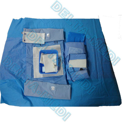 El paquete quirúrgico estéril reforzado absorbente/entrega de la entrega de SP/SMS/SMMS/SMMMS cubre con el bolso de colección