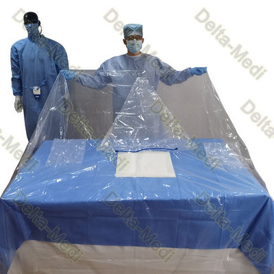 Los paquetes quirúrgicos disponibles del paquete vertical del aislamiento con polietileno transparente cubren