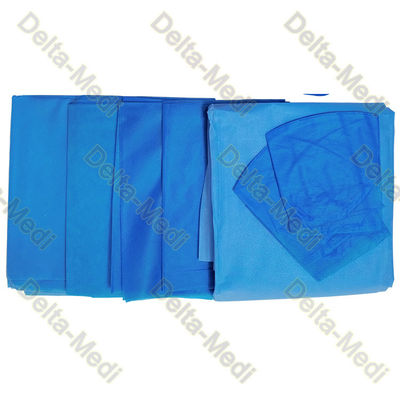 Equipos quirúrgicos disponibles médicos Ward Care Kit With Drape, cubierta de cama del casquillo de los guantes